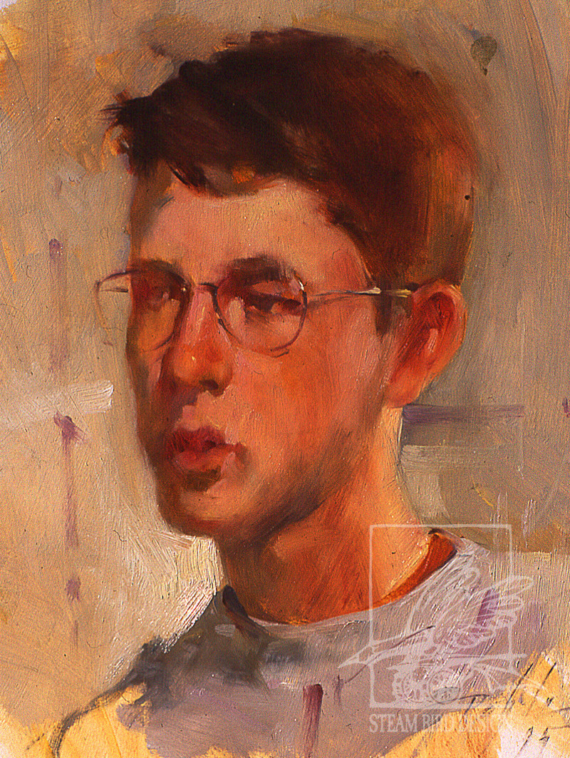 Head Study - oil on board