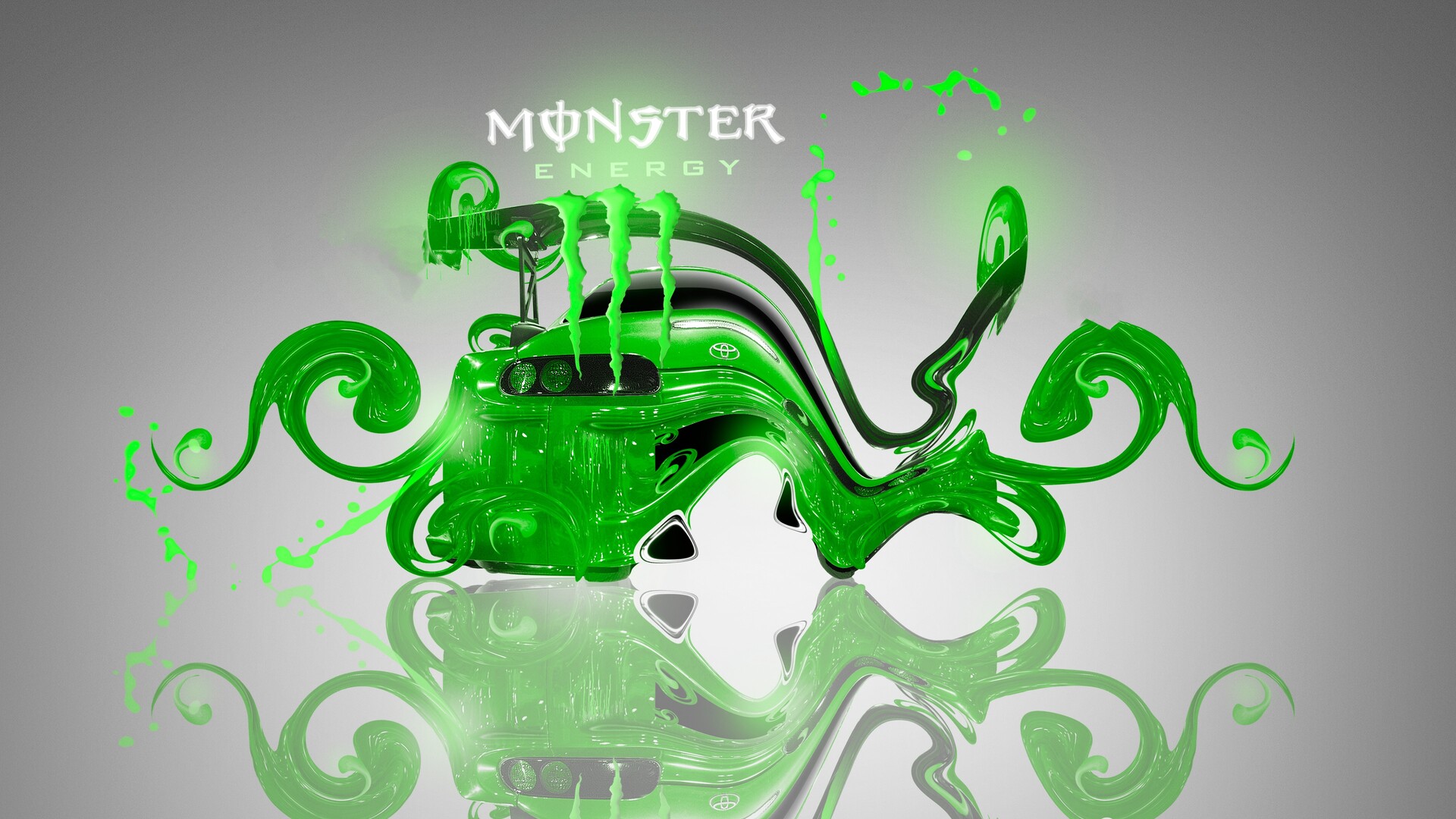Green Monster Energy Wallpaper