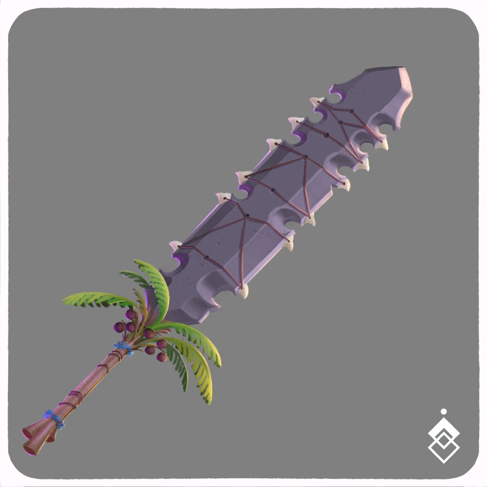 Tropical 🏝️   Swordtember Day 28  Only two more swords left for Swordtember 2023