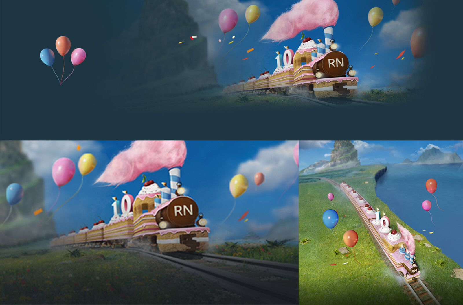 Website Lobby Icon + header + gameworld selection + gameworld overview