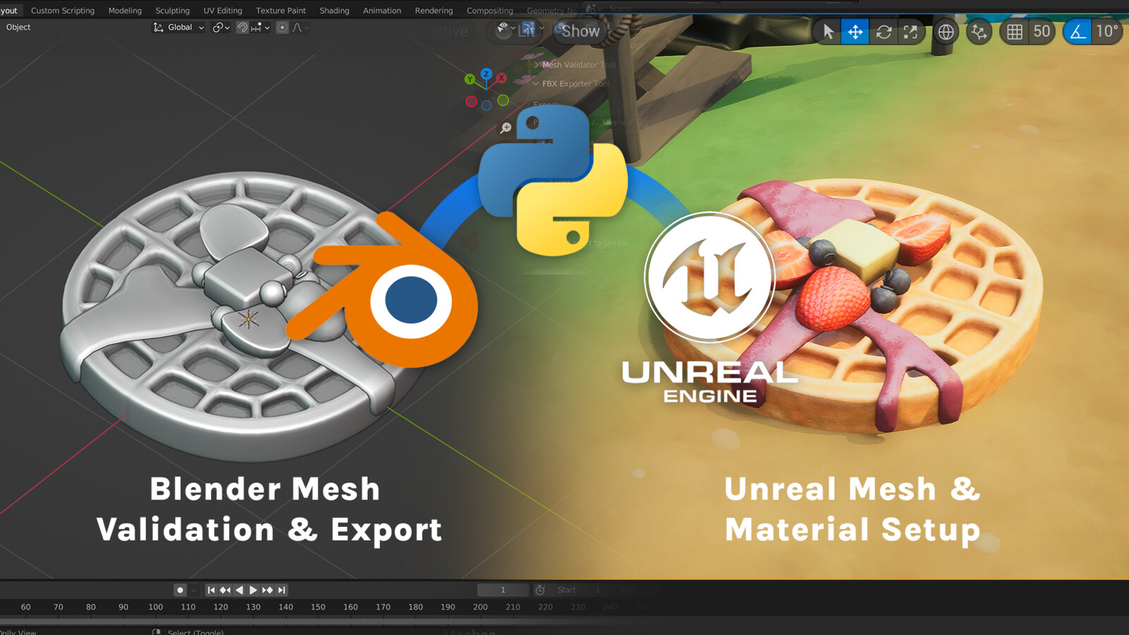Blender tool uses Python to export optimized meshes to Unreal and set them up in the engine
