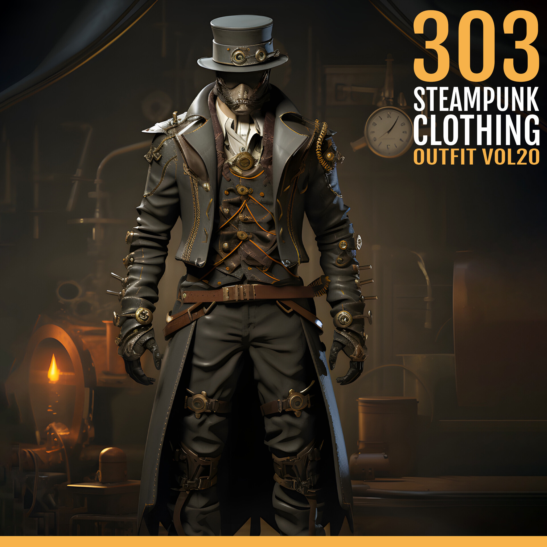 ArtStation 303 Steampunk Clothing VOL20