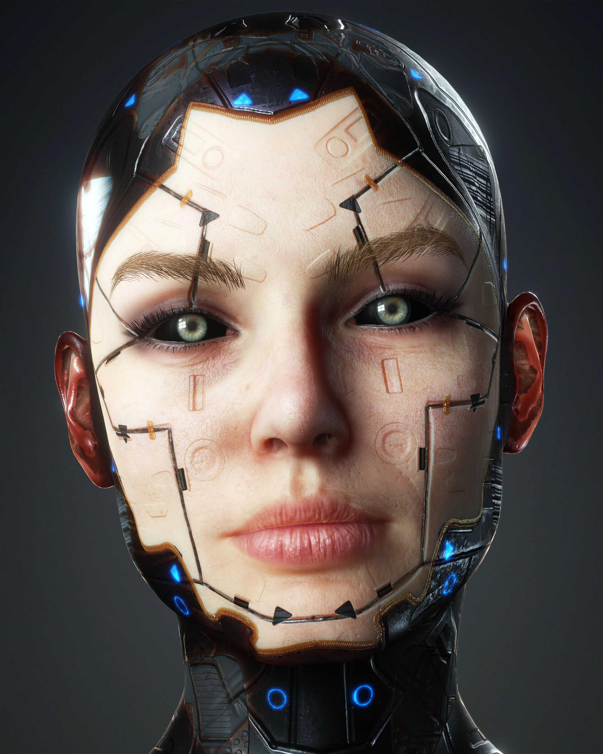 ArtStation - CYBER WOMAN X71-674 by Oscar creativo