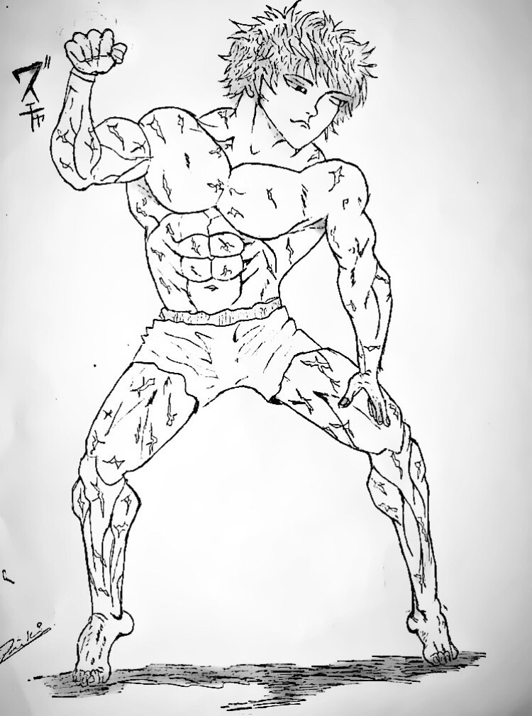 Hanma Baki by tengokustyle on DeviantArt  Martial arts anime, Anime fight,  Fighting poses