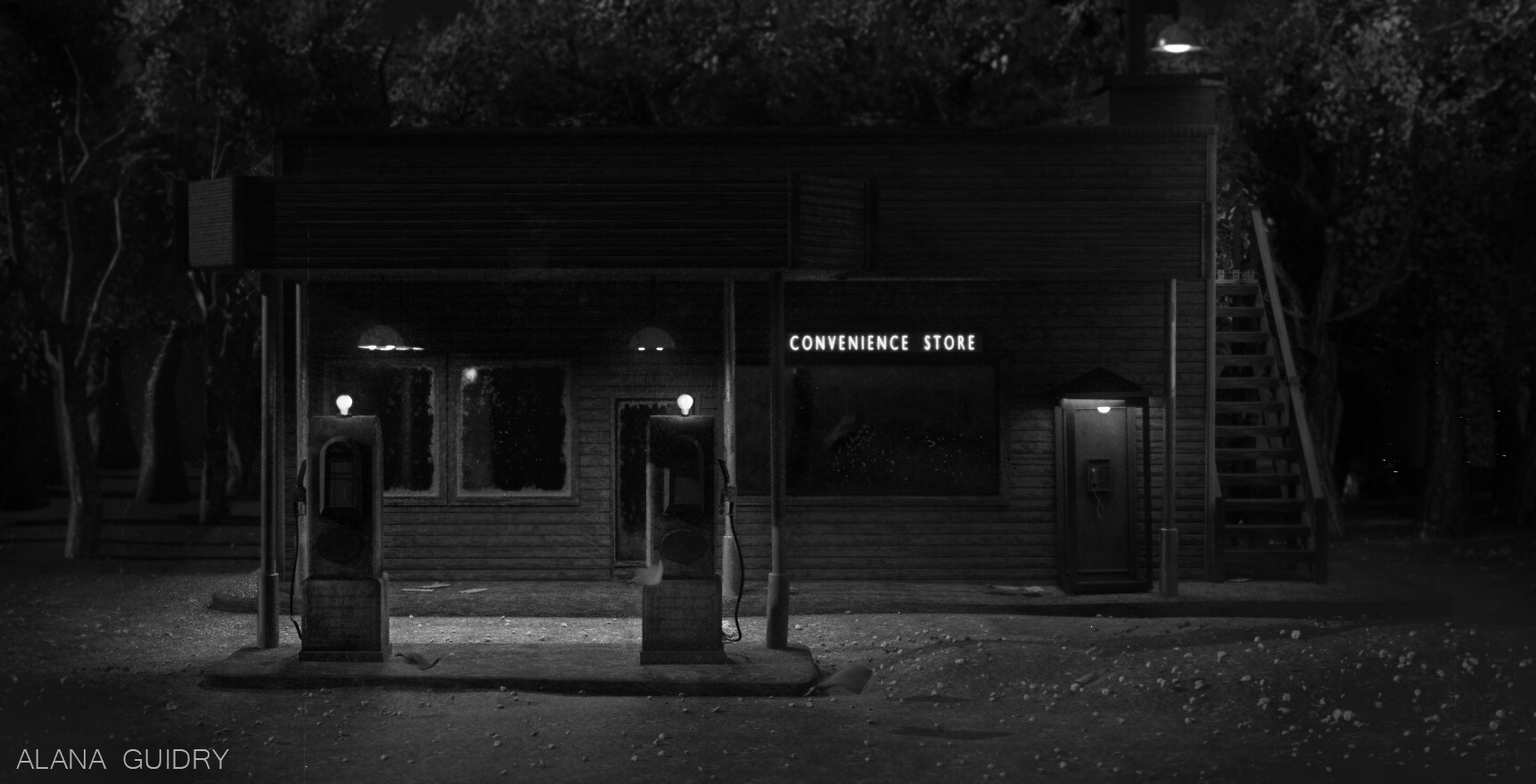 ArtStation - Twin Peaks: The Return - Convenience Store