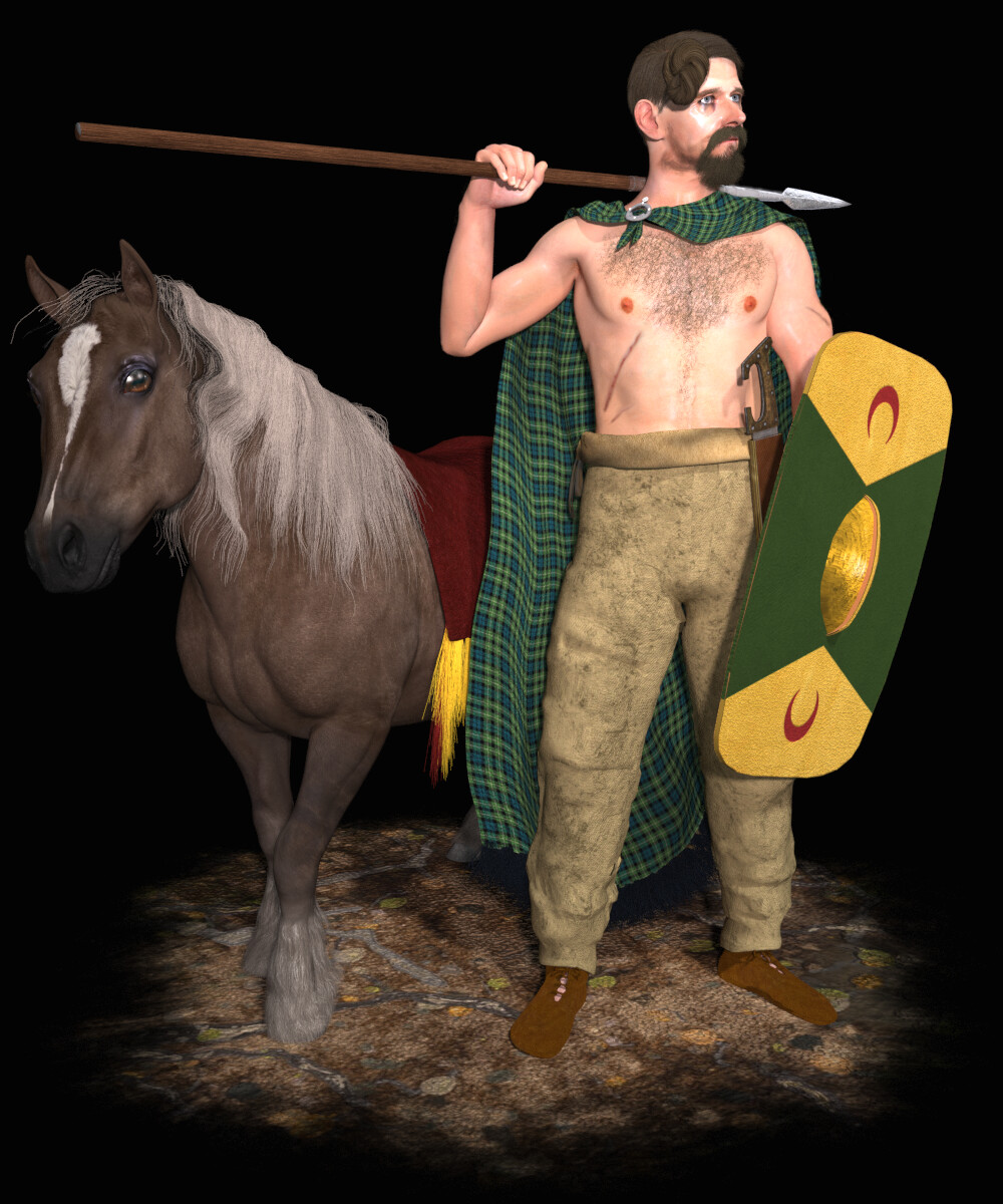 ArtStation - Germanic Warrior 9AD