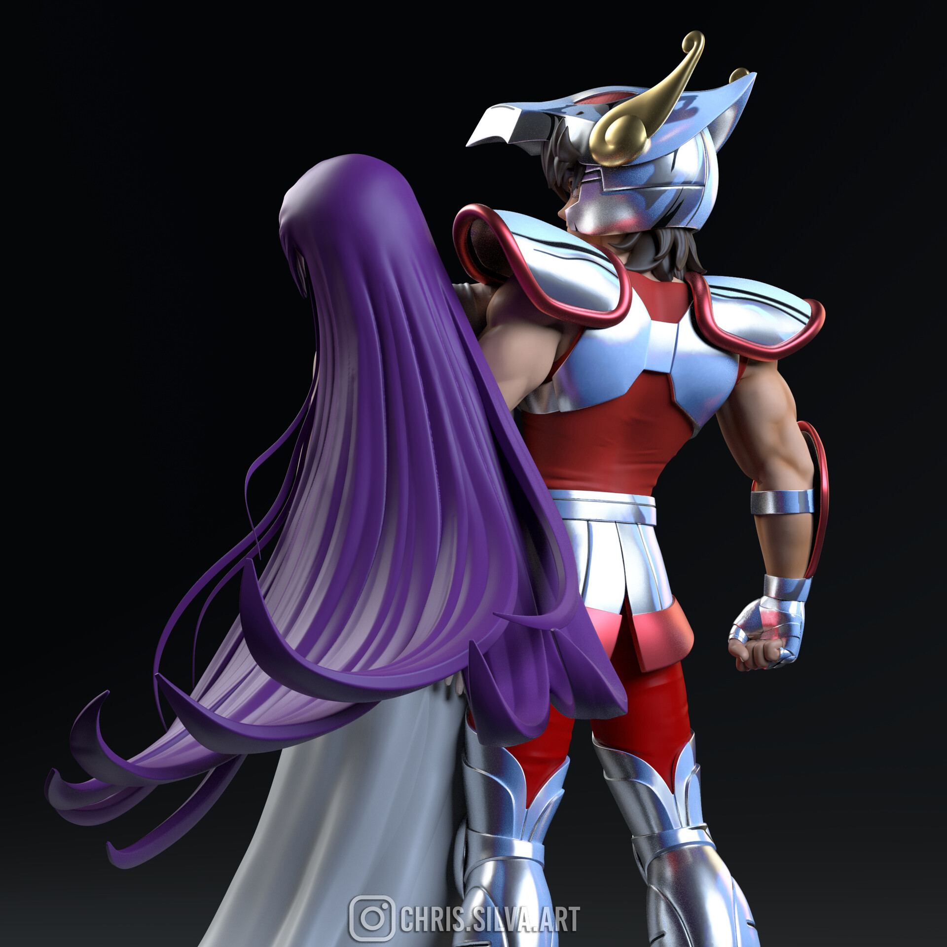 ArtStation - Saori and Seiya