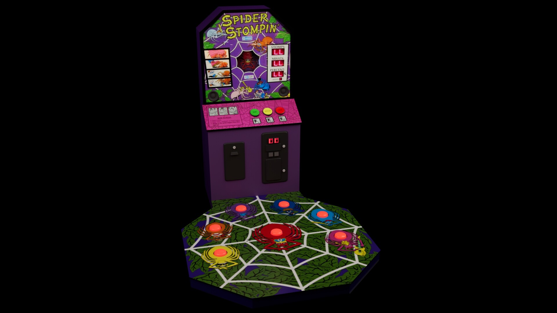 ArtStation Spider Stompin Arcade Game