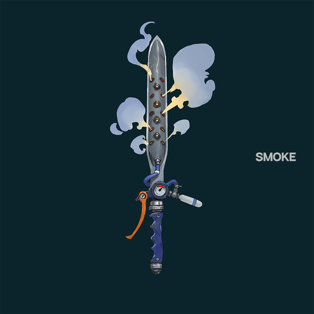 Smoke sword, perfect to get the hell out of a shitty situation.