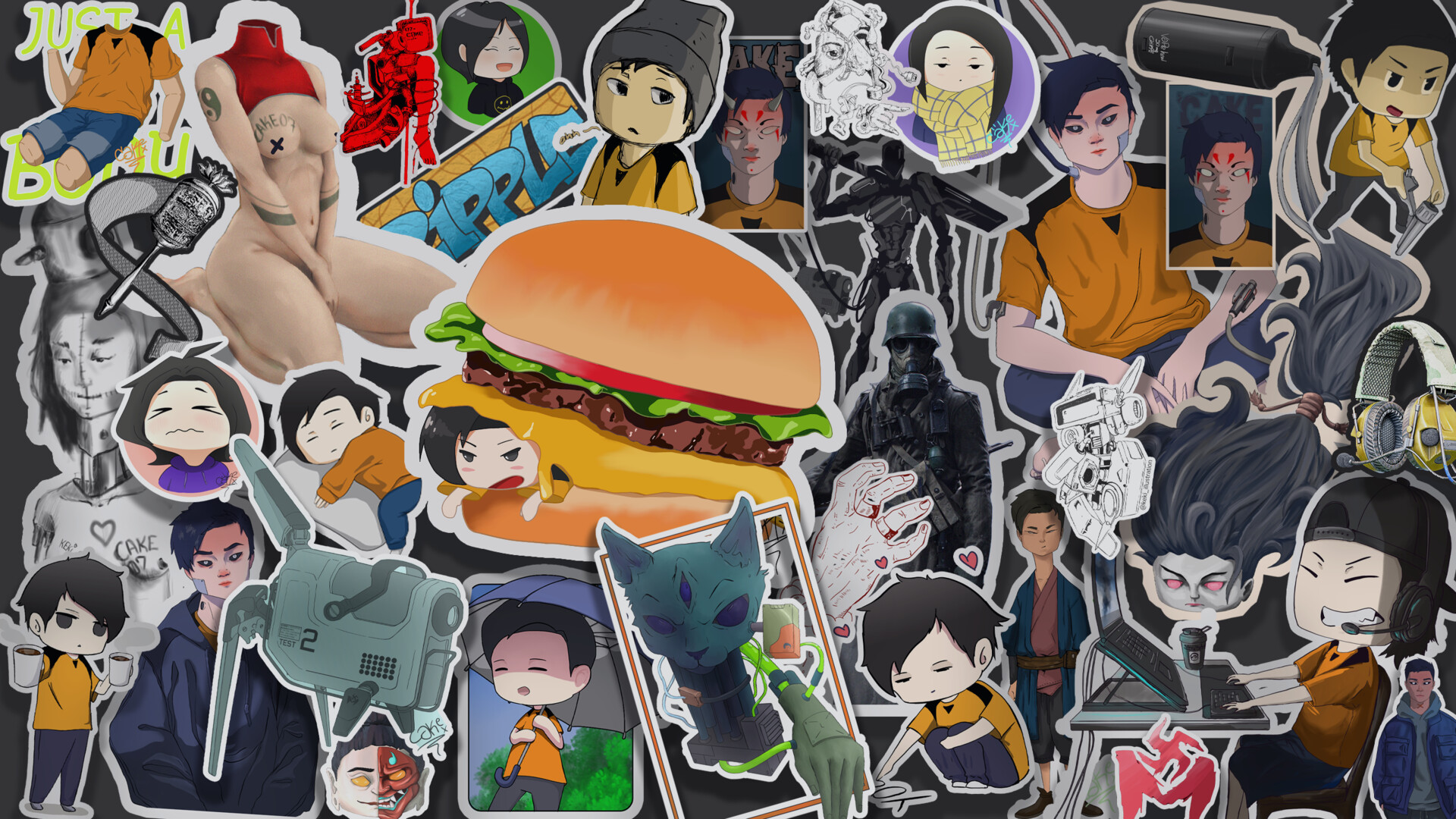 Keki Original - only keki sticker bomb wallpaper