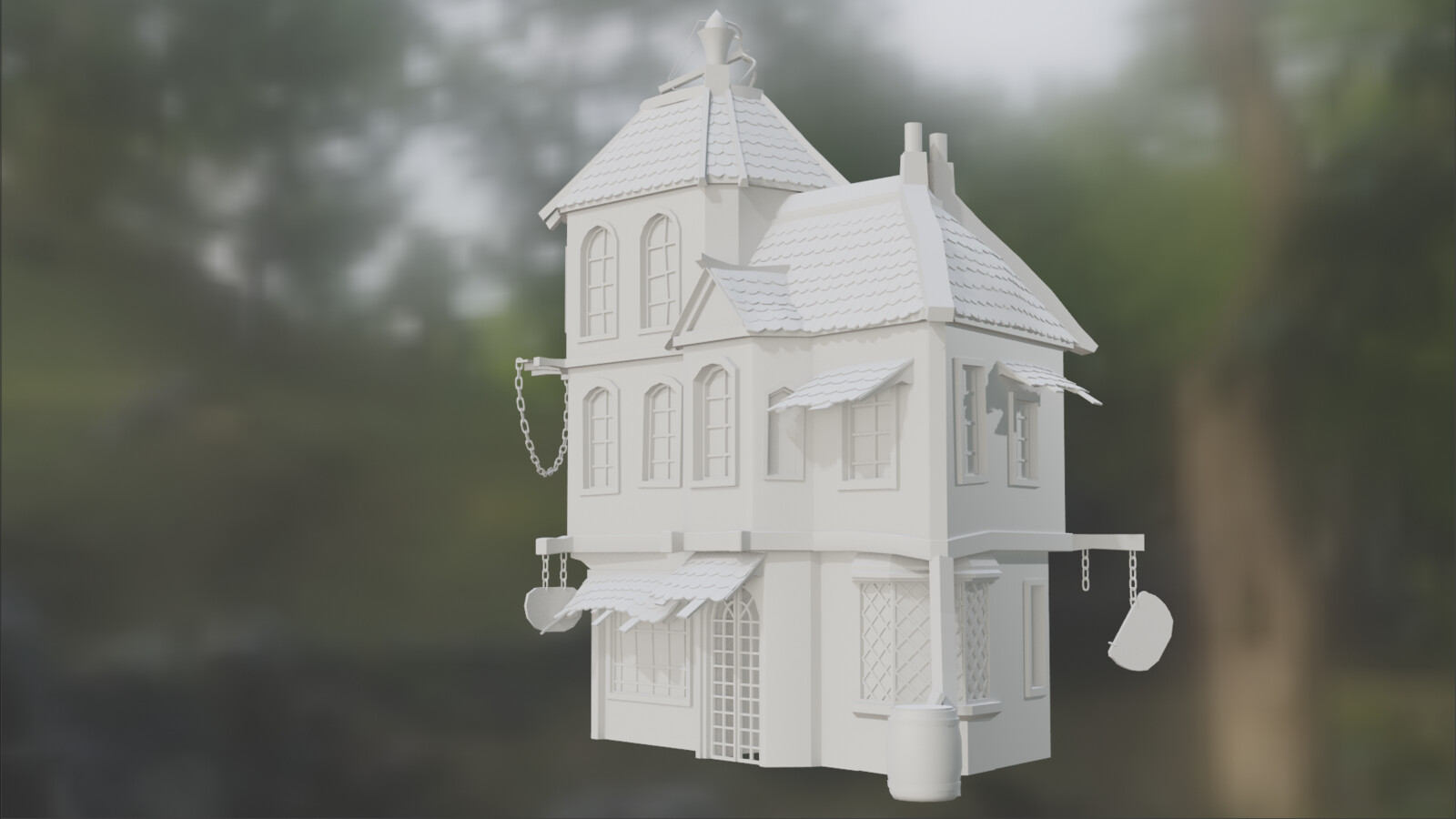 Ramshackle Fantasy Multistoried Abode
