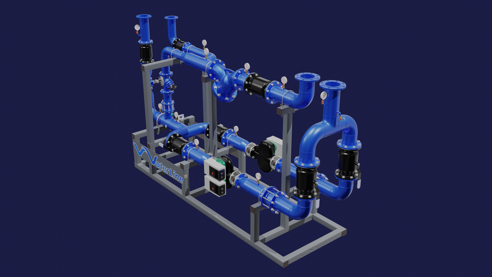 ArtStation - Modular heating system. Ventilation hub.