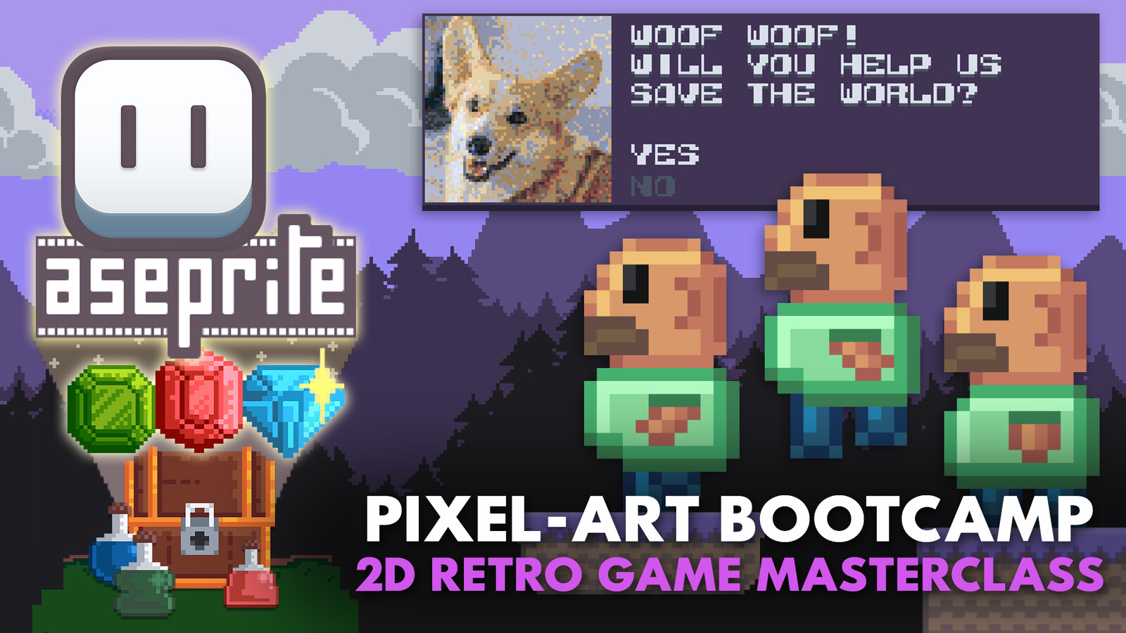 3D Tudor Pixelart Bootcamp Complete 2D Retro Game Masterclass