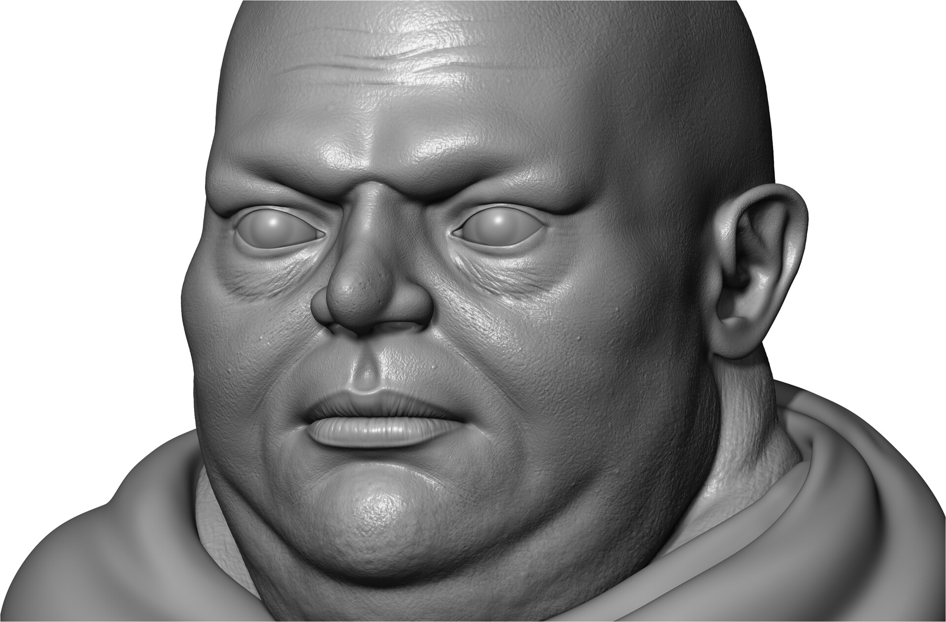 ArtStation fat face sculpt