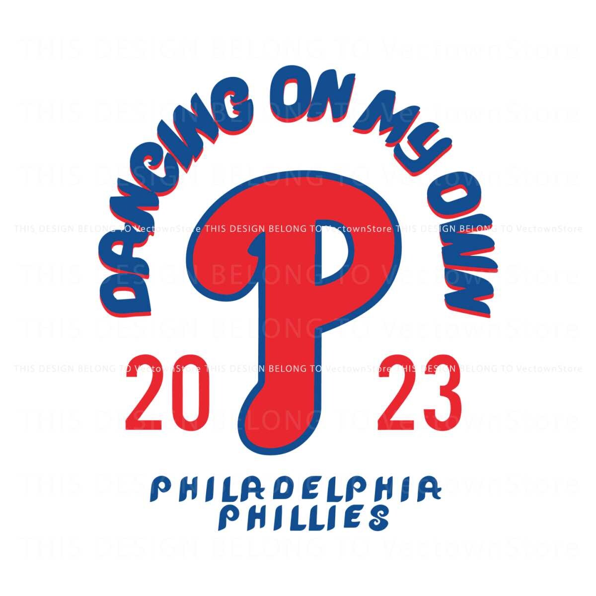 Vintage 90s Philadelphia Phillies Dancing On My Own SVG File