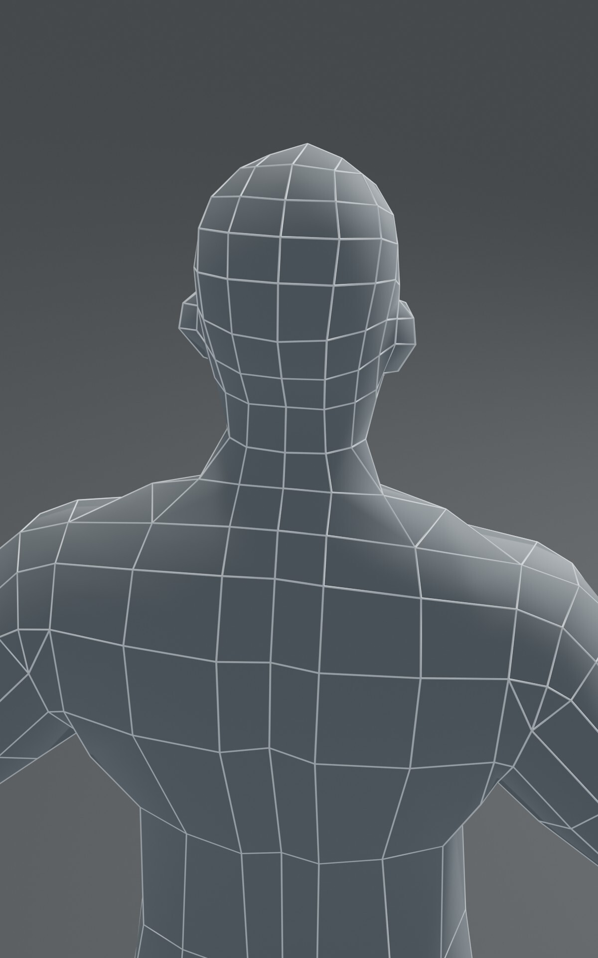 Male Base Mesh High and Low Poly free 3D model
