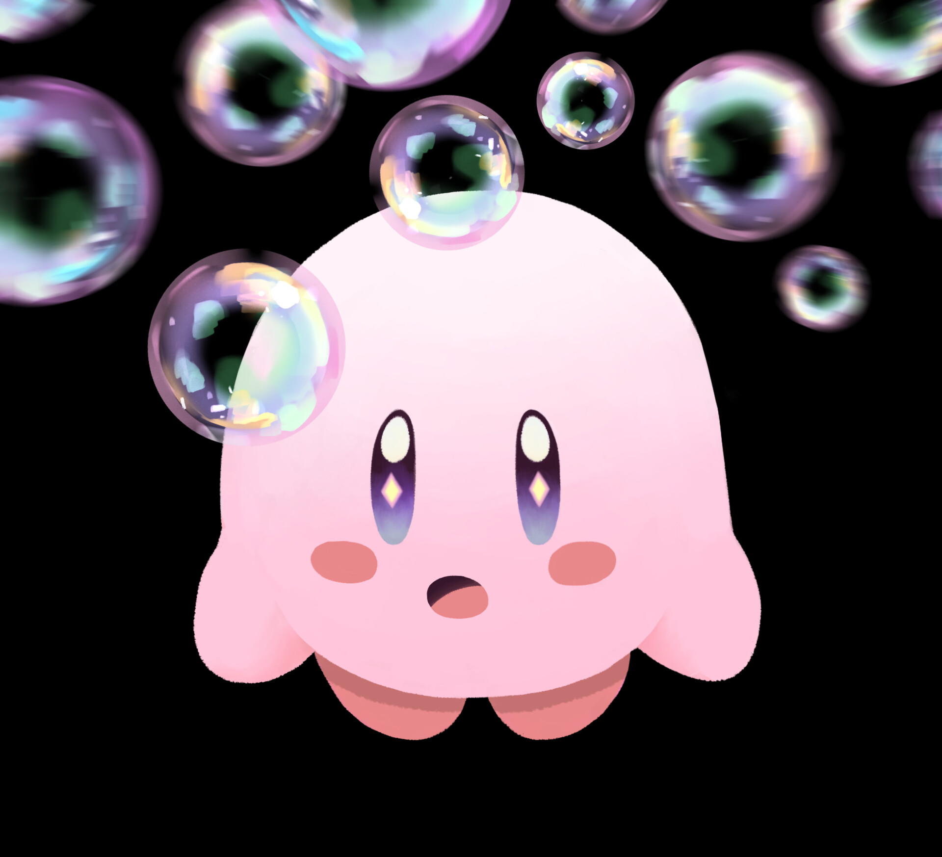ArtStation - BUBBLE KIRBY