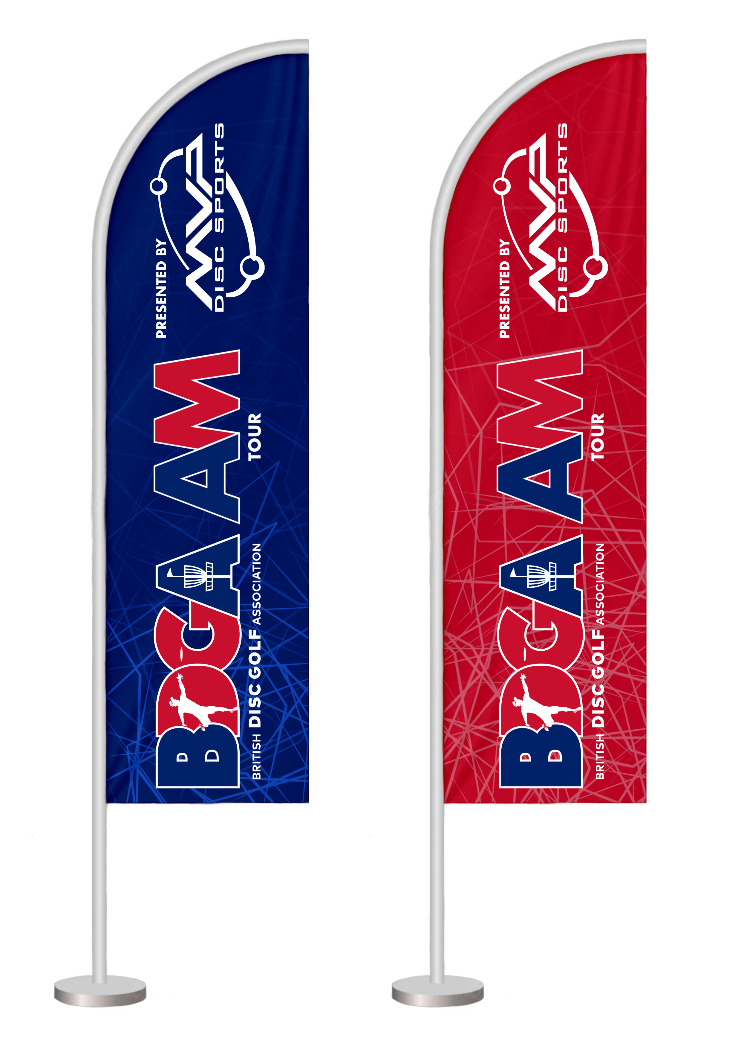 BDGA AM Tour flag mock up.