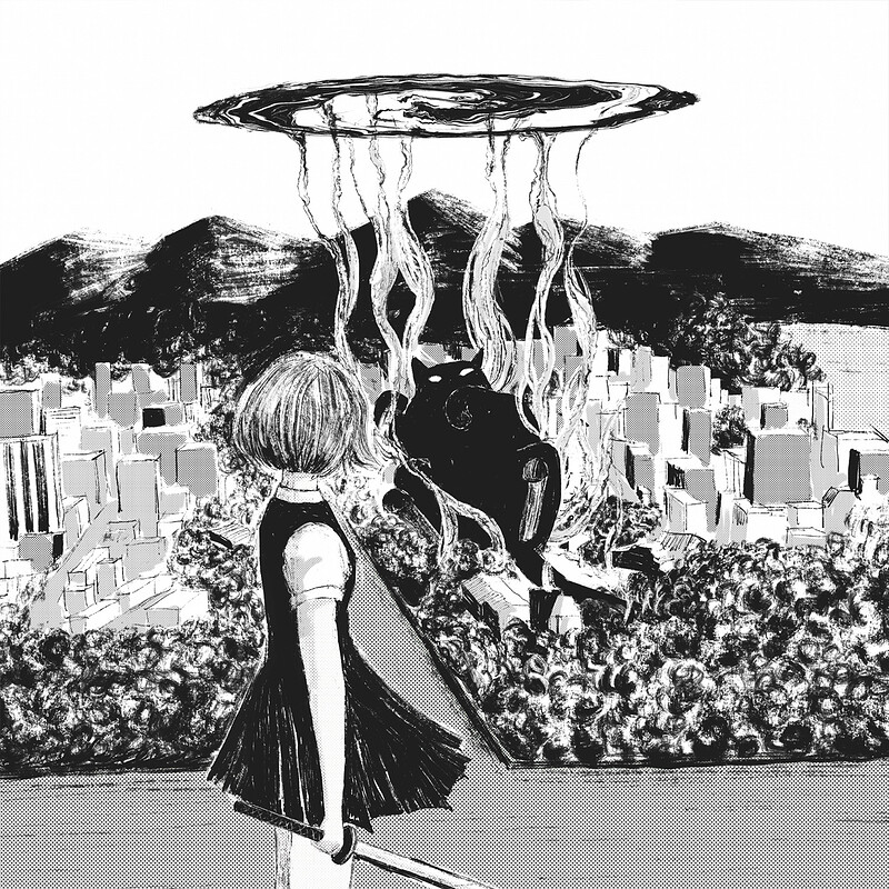 A giant cat fell from the sky