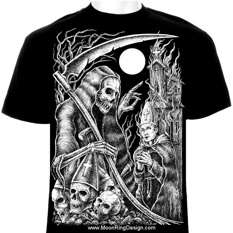 Saturnus “Ashes To Ashes” Graphic Death Doom Gothic Metal Band T-Shirt