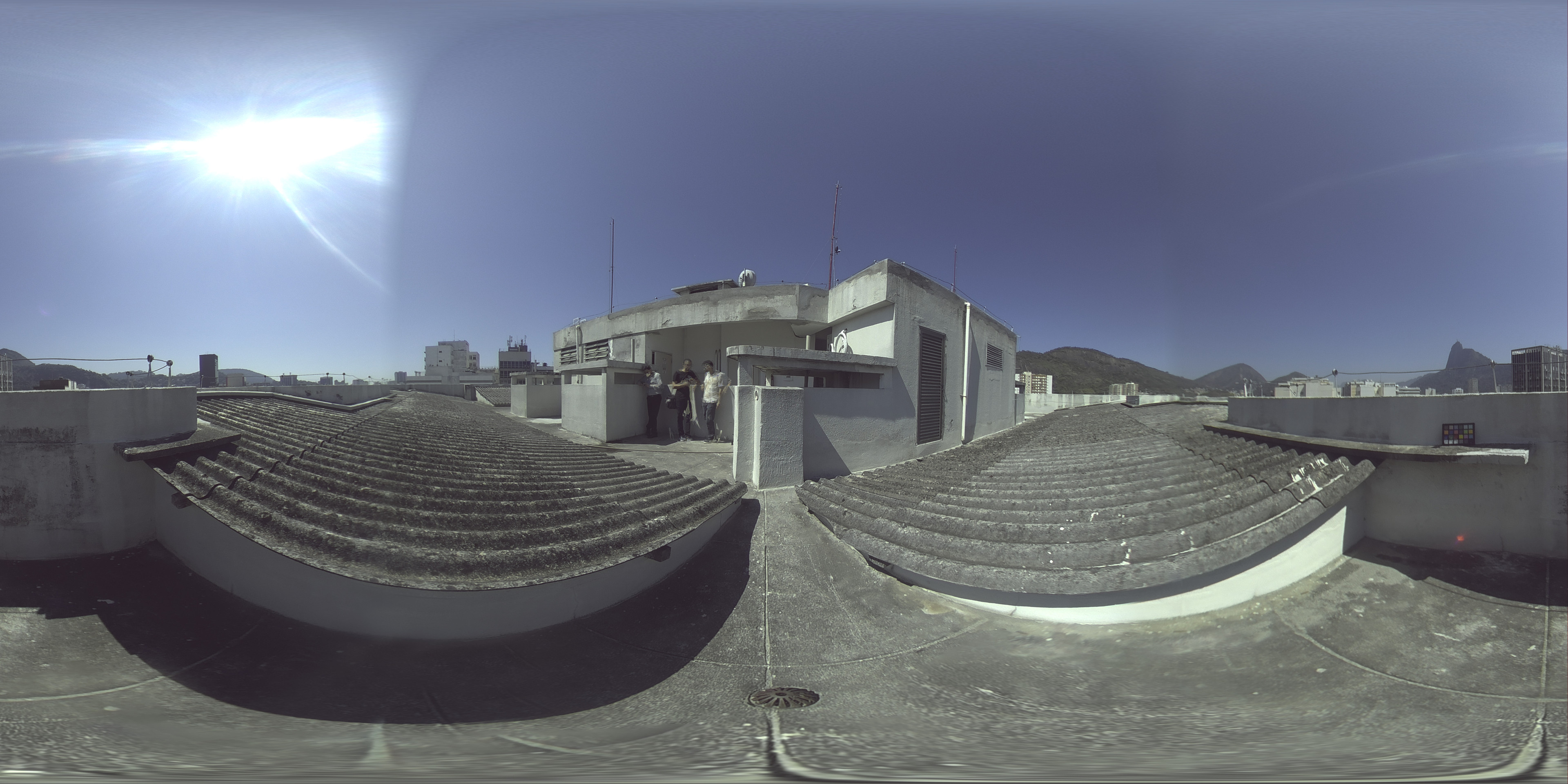 360 at roof to get the distance light(sun), because the shot was shot in balcony from an apartment