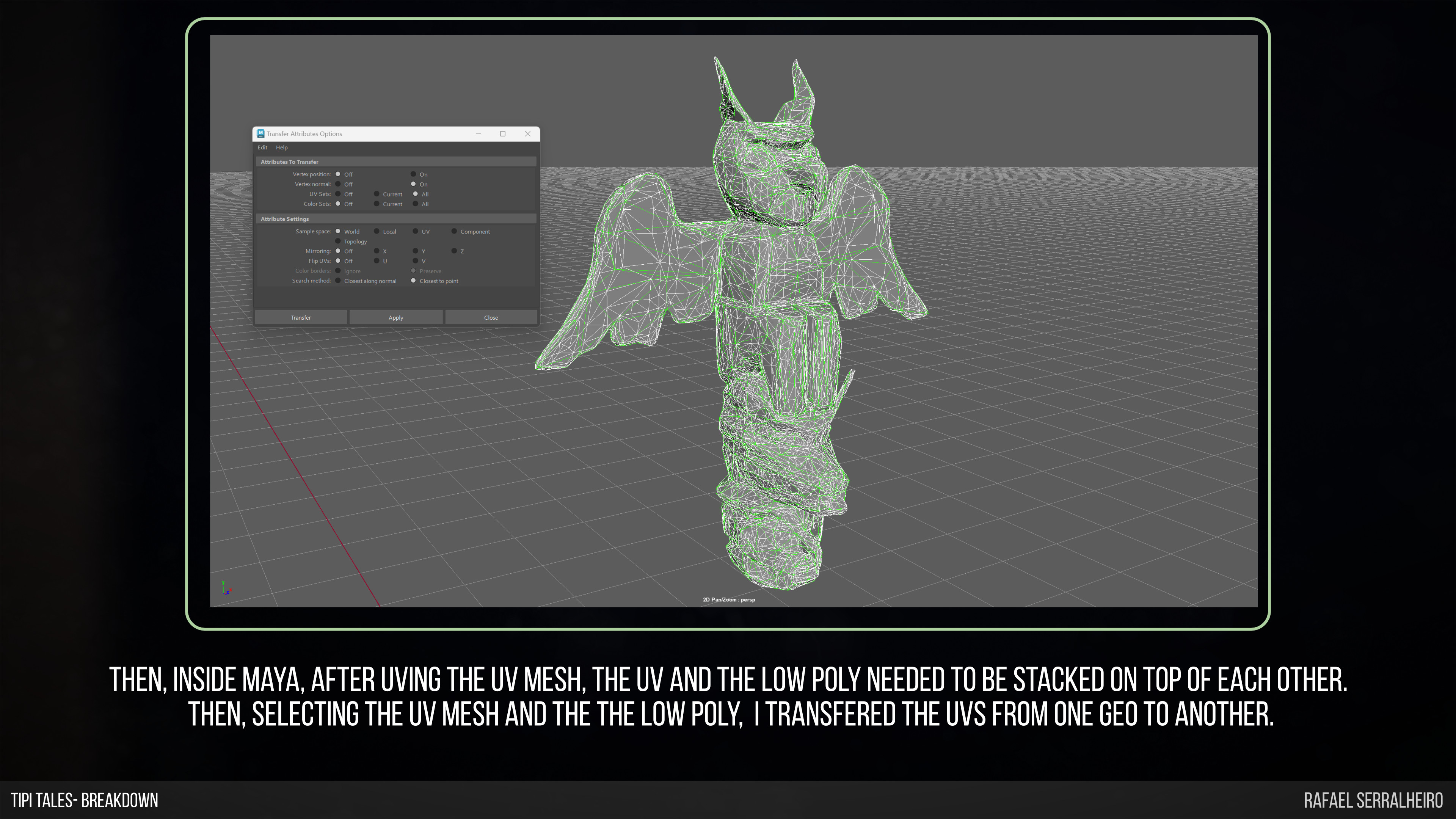 Uv Transfer Attribute in Maya