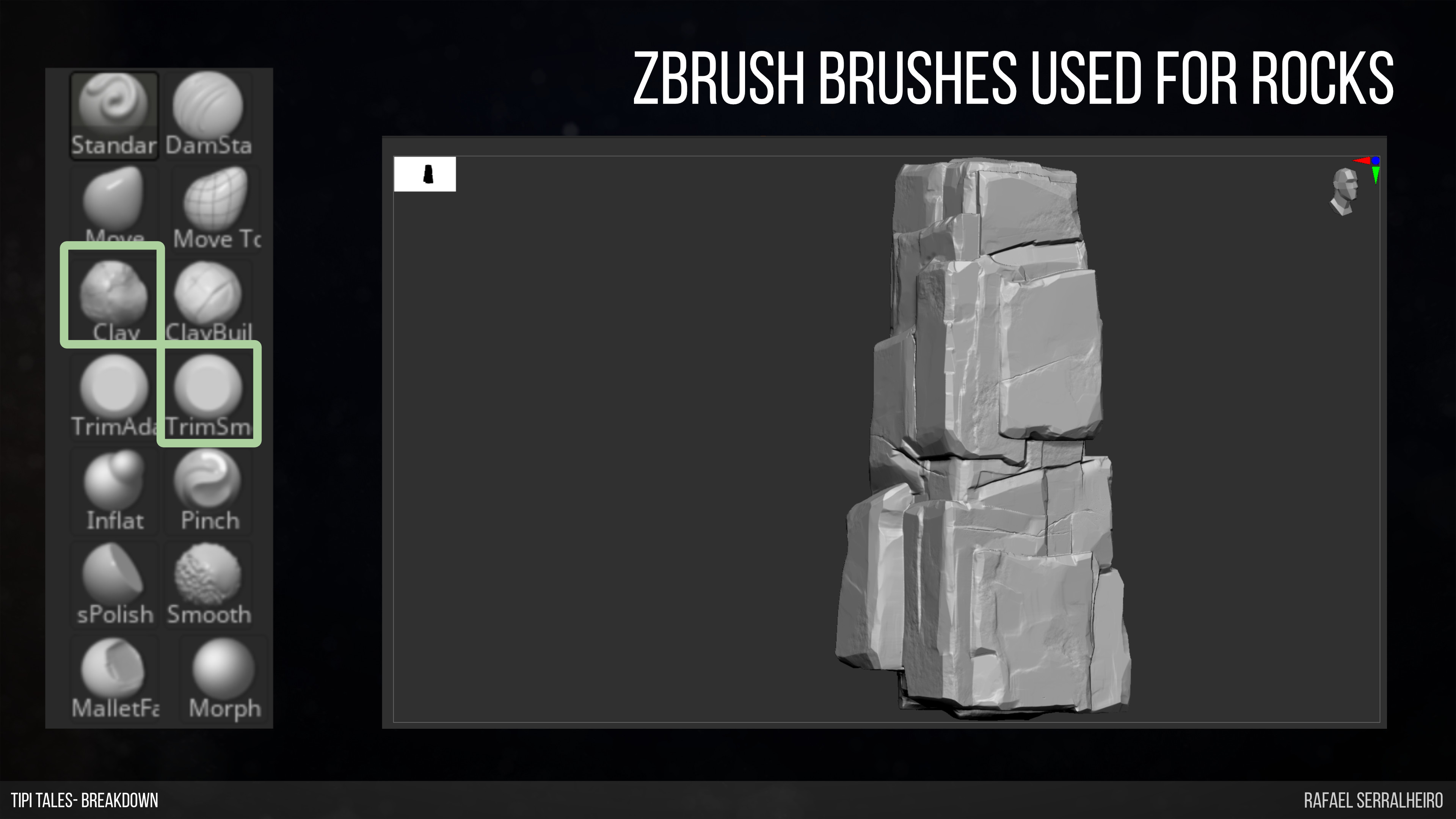 Rock Sculpting Zbrush 