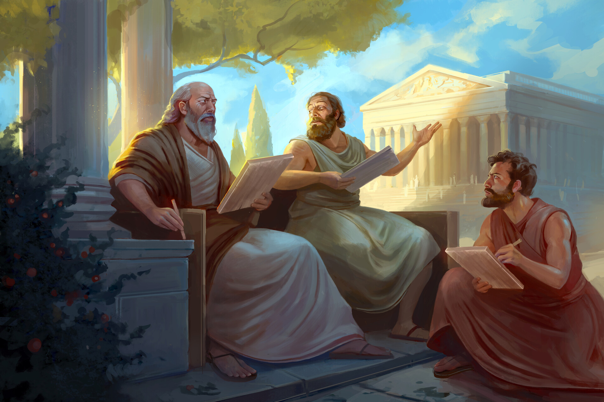ArtStation - Greek Philosophers