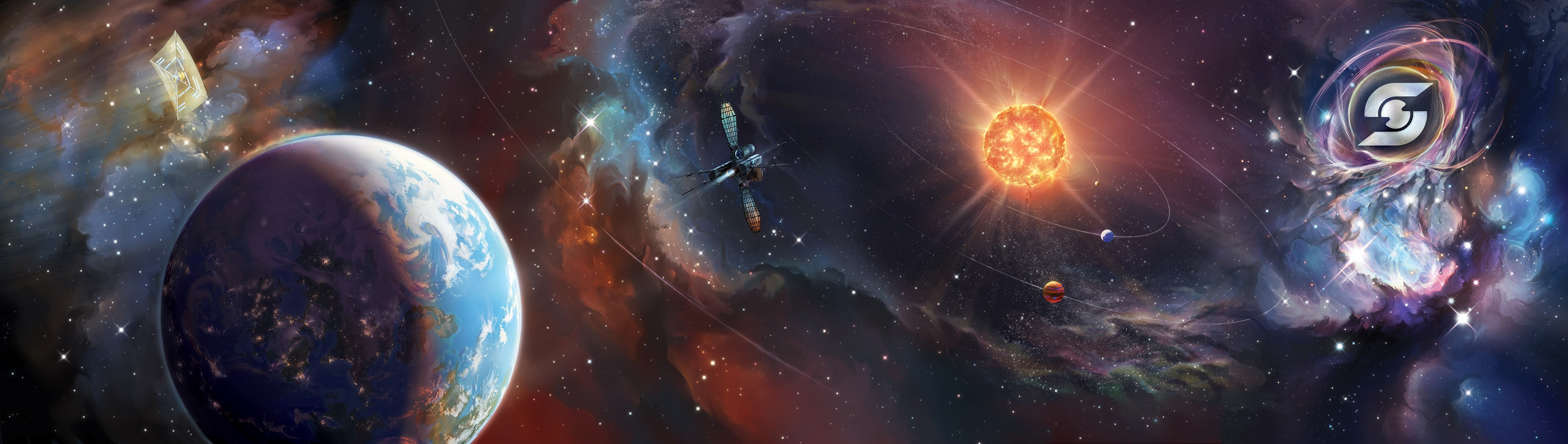 Seeker Chronicles Card Game 
fair booth background without lettering