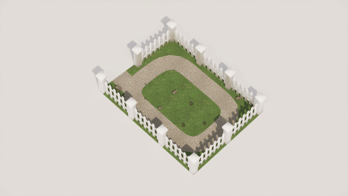 Variations of procedural parks output generated by the tool in Unreal Engine