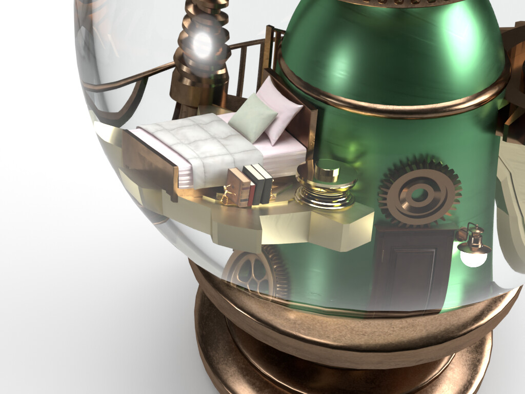Cog house, illustration, Dimension (Globe collection)