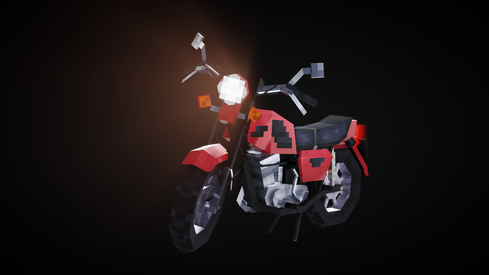 ArtStation - Motorcycle (Black and Red)