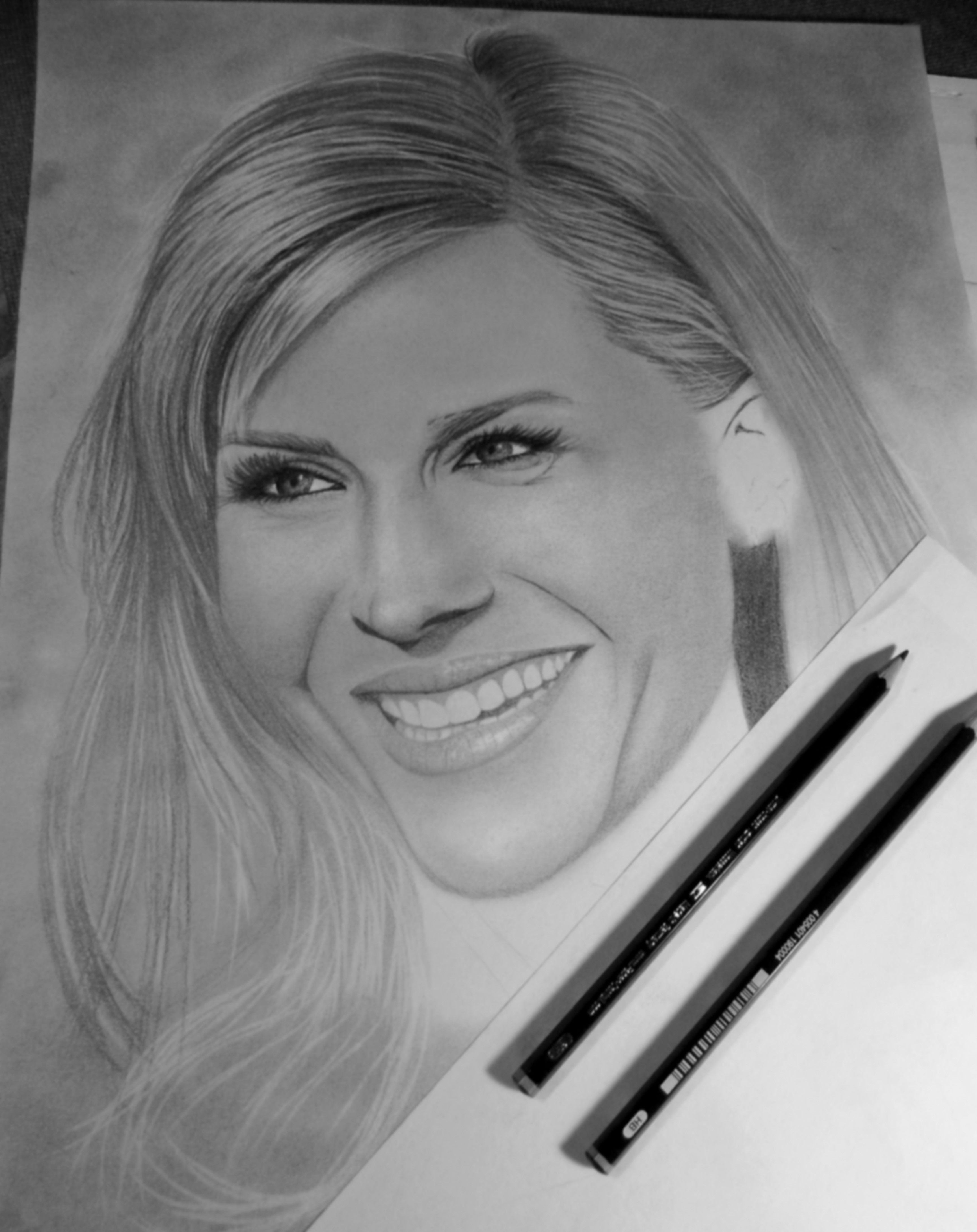 Julie Benz (2014, DIN A3)

Picture of the unfinished Version, I feel like the finished one got lost over the years sadly. But you get the essence.