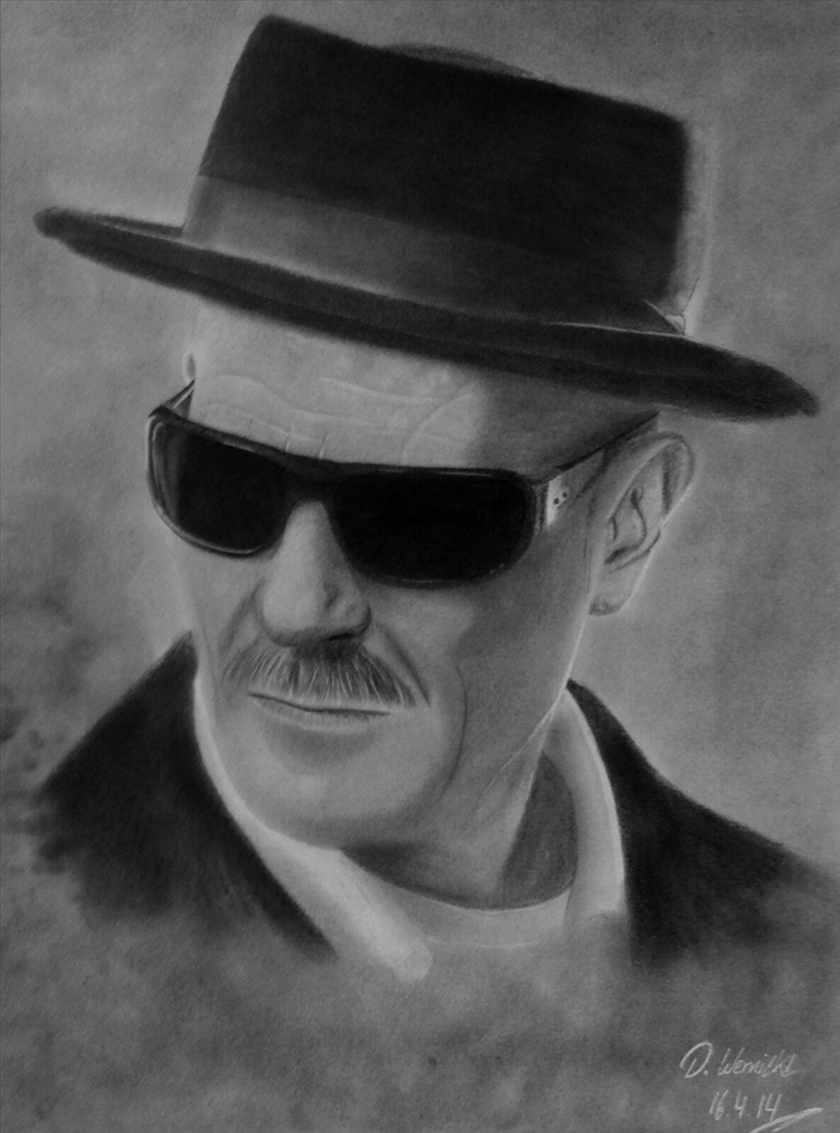 Walter White (Brian Cranston) - (2014, DIN A3)

Breaking Bad Fan Art