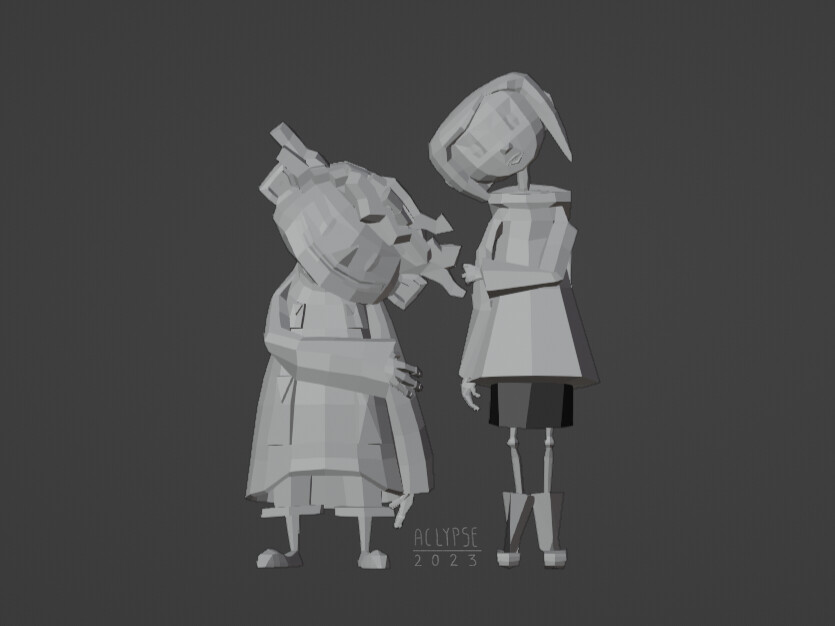 Coraline and Wybie solid