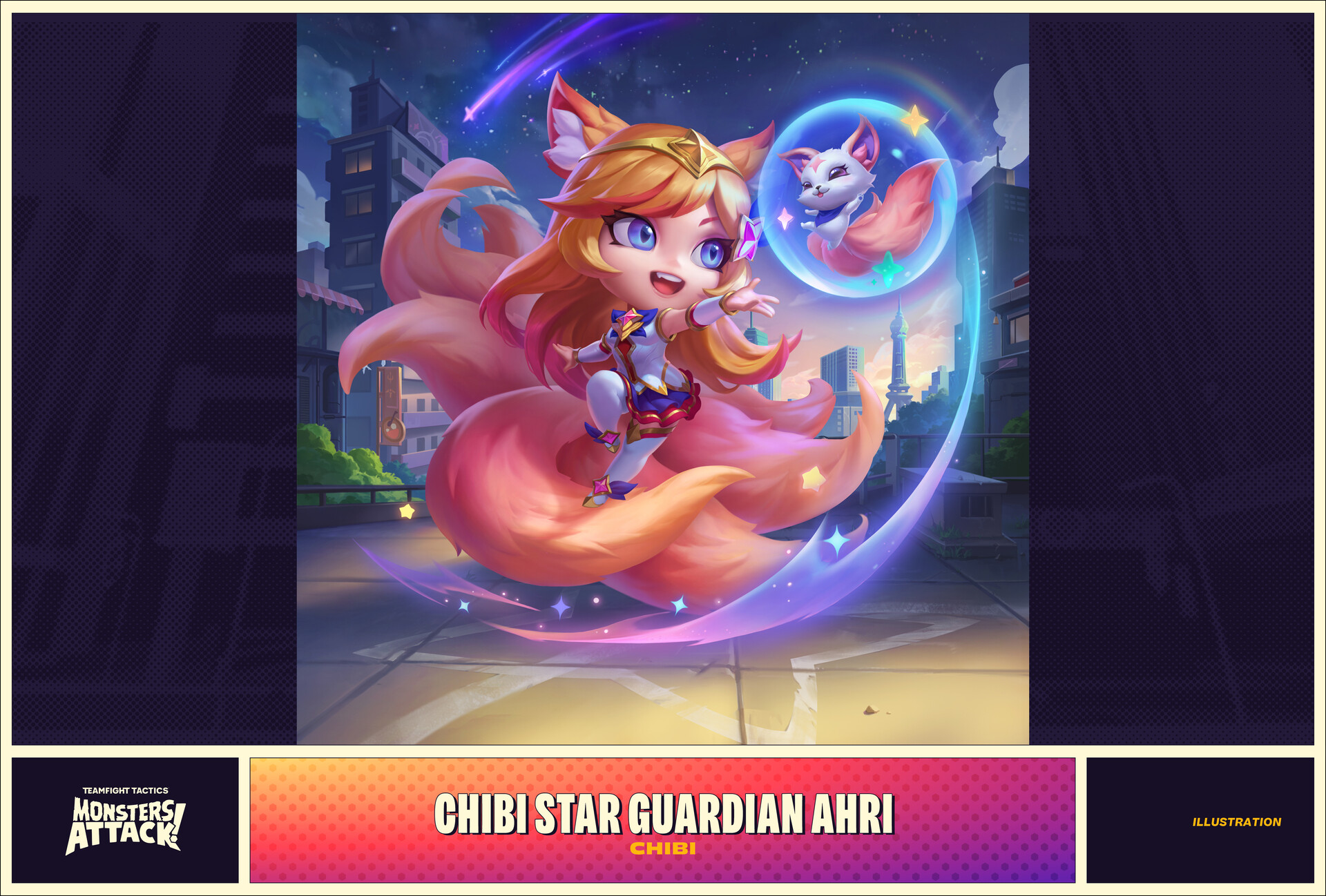 Estrela Pop Ahri Chibi Chibi Ahri (Teamfight Tactics) | League Of