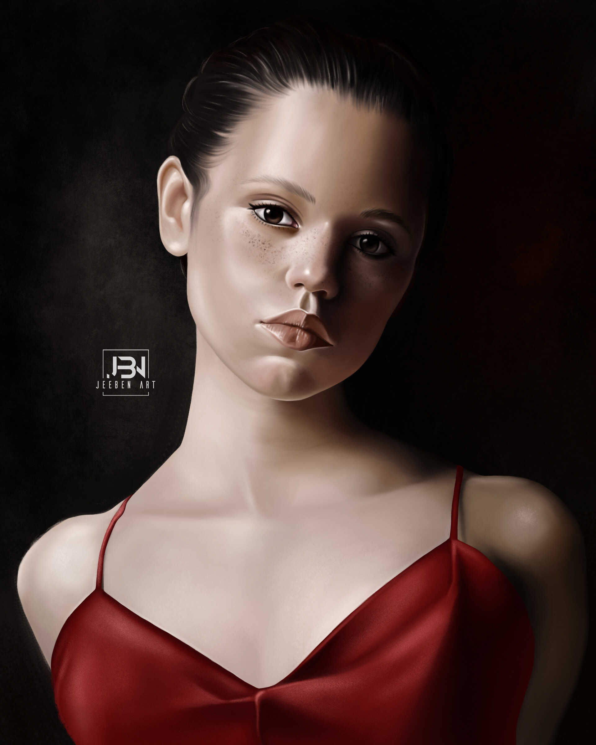 Jeeben Art - Jenna Ortega Portrait #1