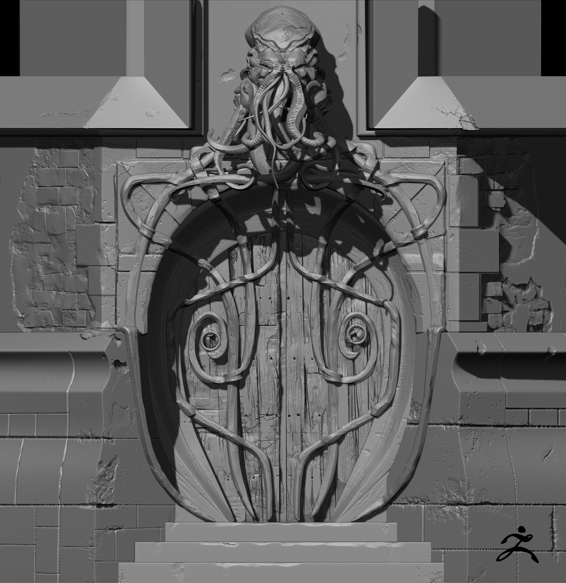 ArtStation - Sculpting ''Figure'' from ''DOORS