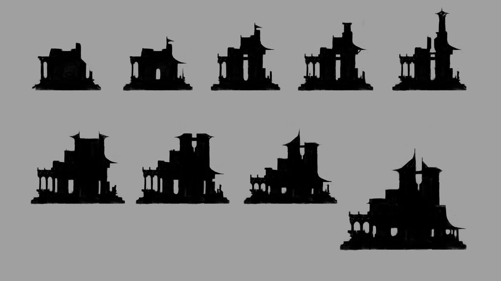 Quick shaping of the castle
