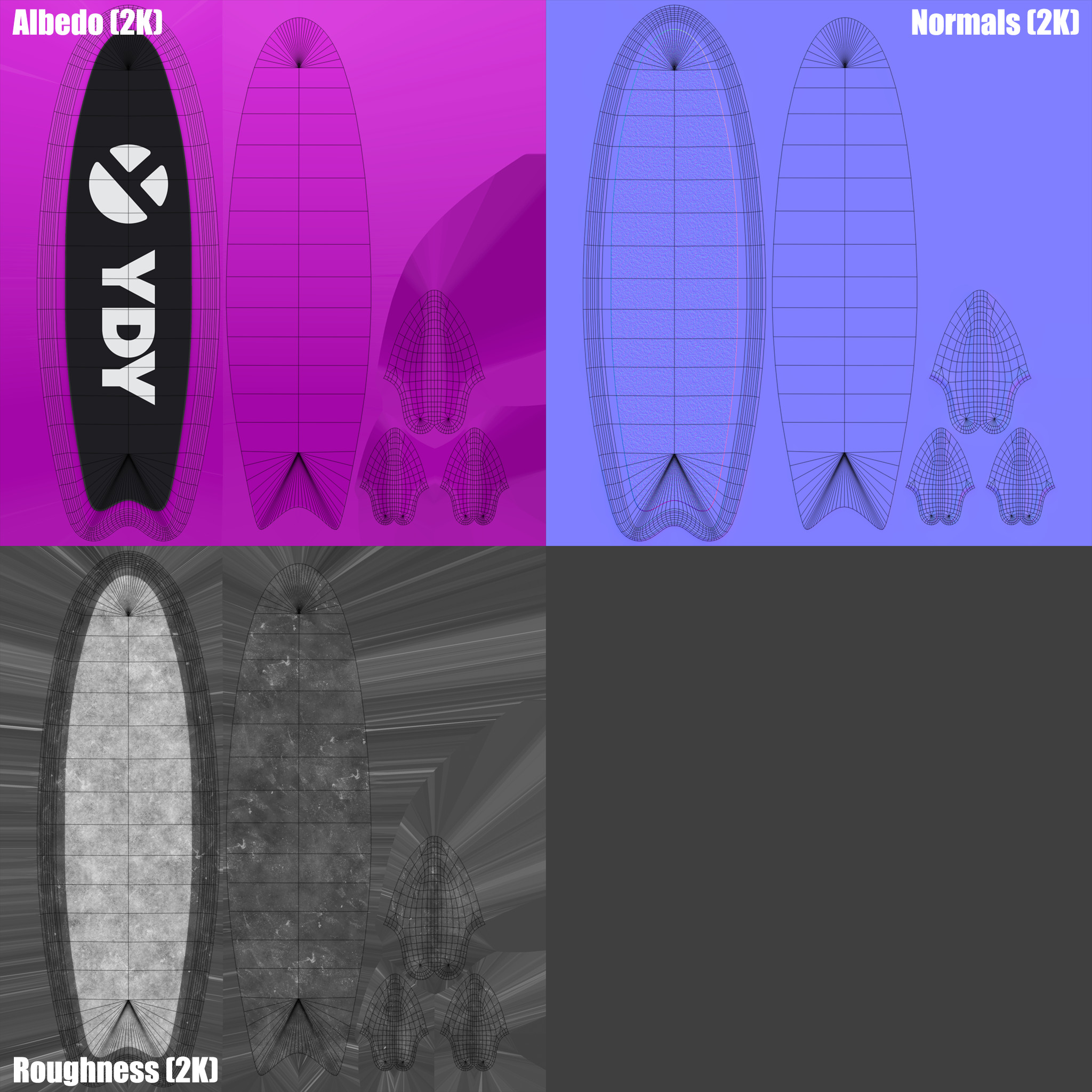 Surfboard: Texture Breakdown