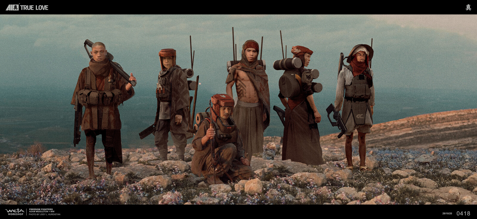 Freedom Fighters - Painted over a photo by Joey L. Kurdistan