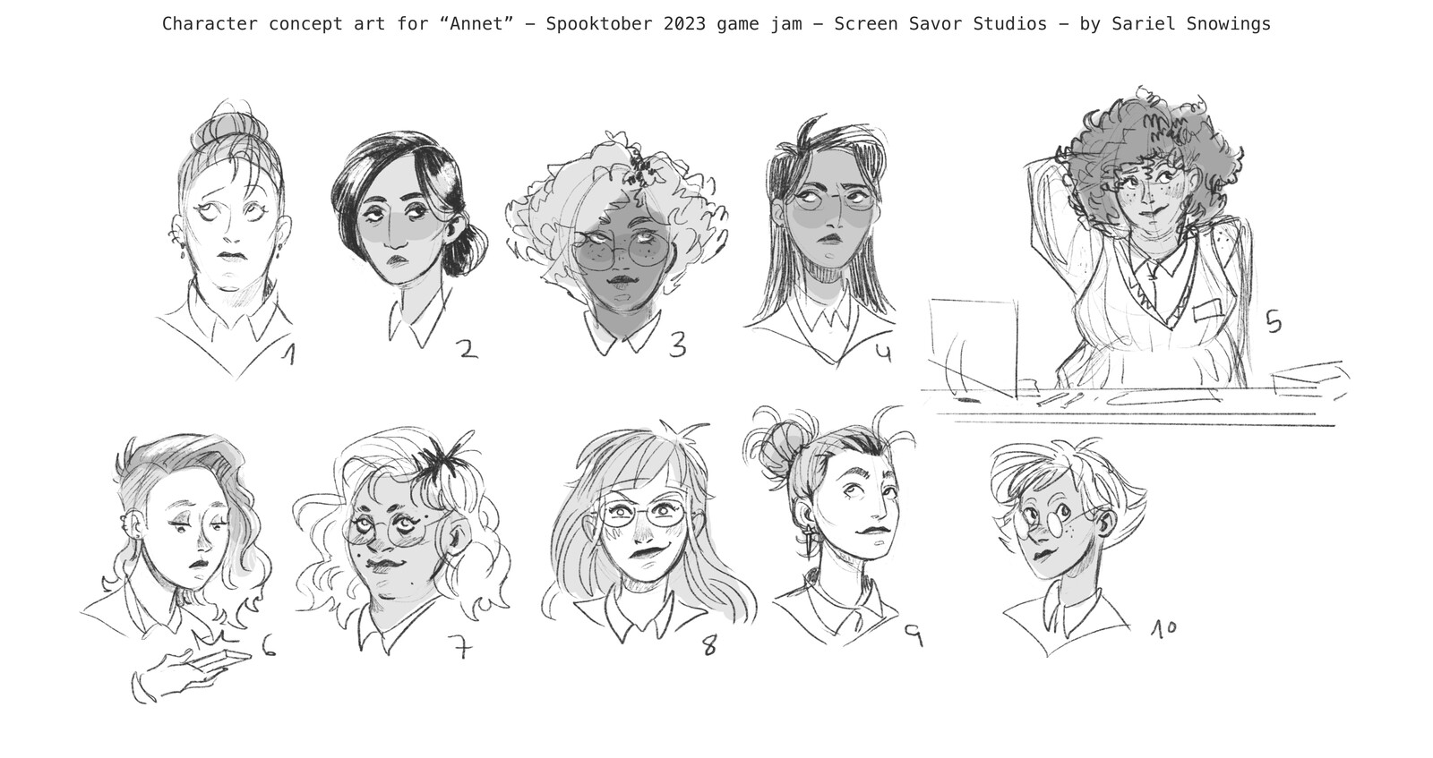 Concept art for Annet.