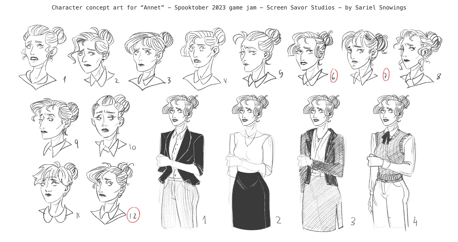 Concept art for Annet.