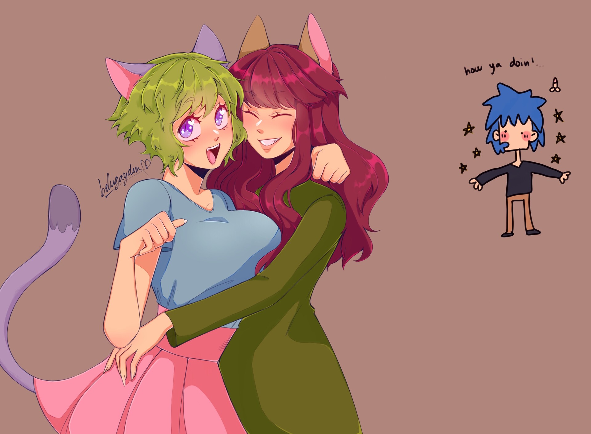 ArtStation NyanNeko Sugar Girls Fanart