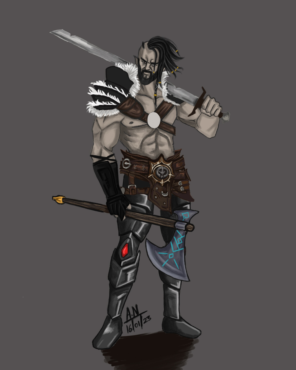 Artstation Viking Character Concept Art