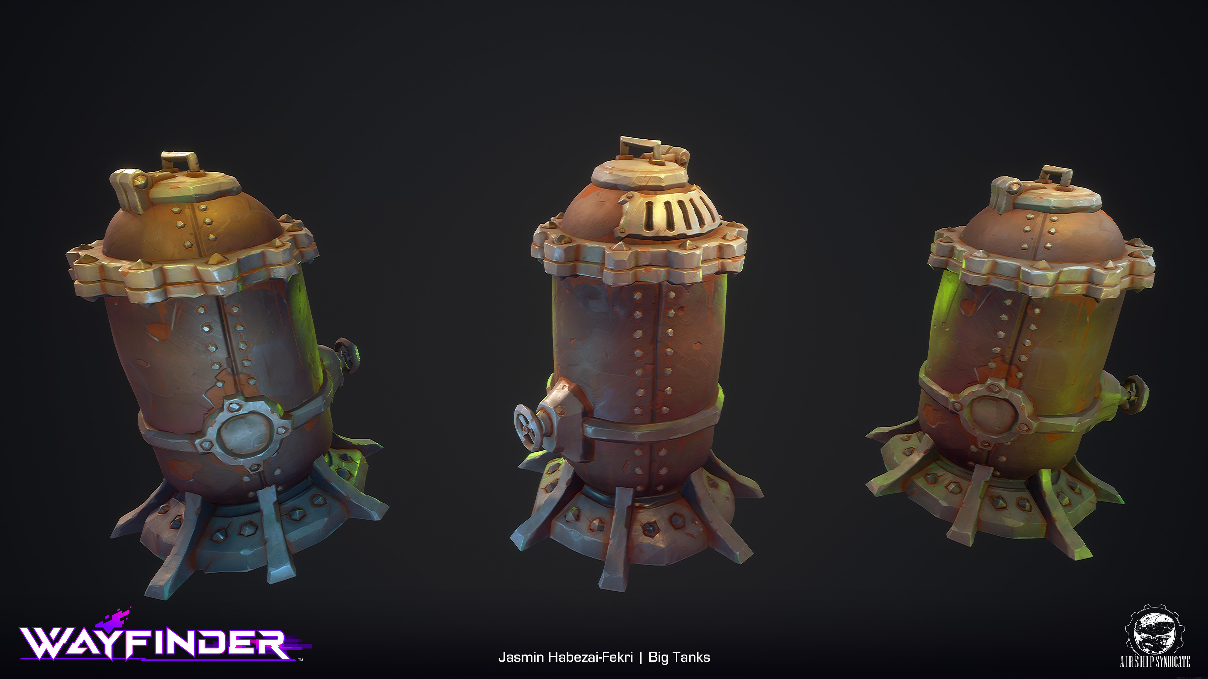 Jasmin habezai fekri wayfinder mines mechanical tank props and