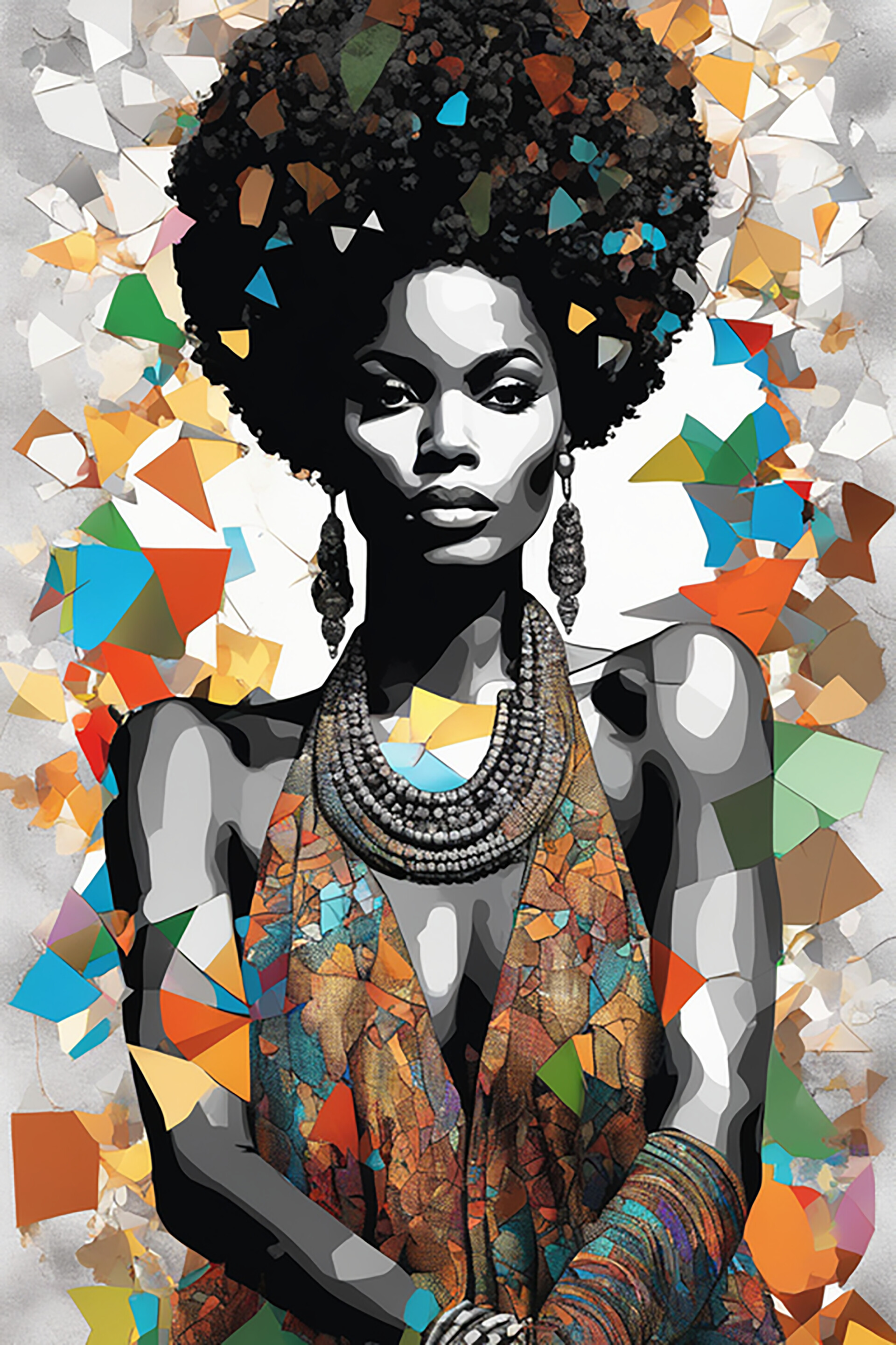 Afro abstract store art