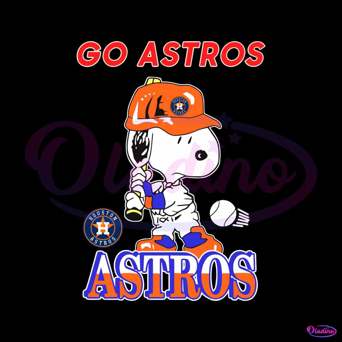 ArtStation - Retro Snoopy Go Astros Baseball SVG Graphic Design File