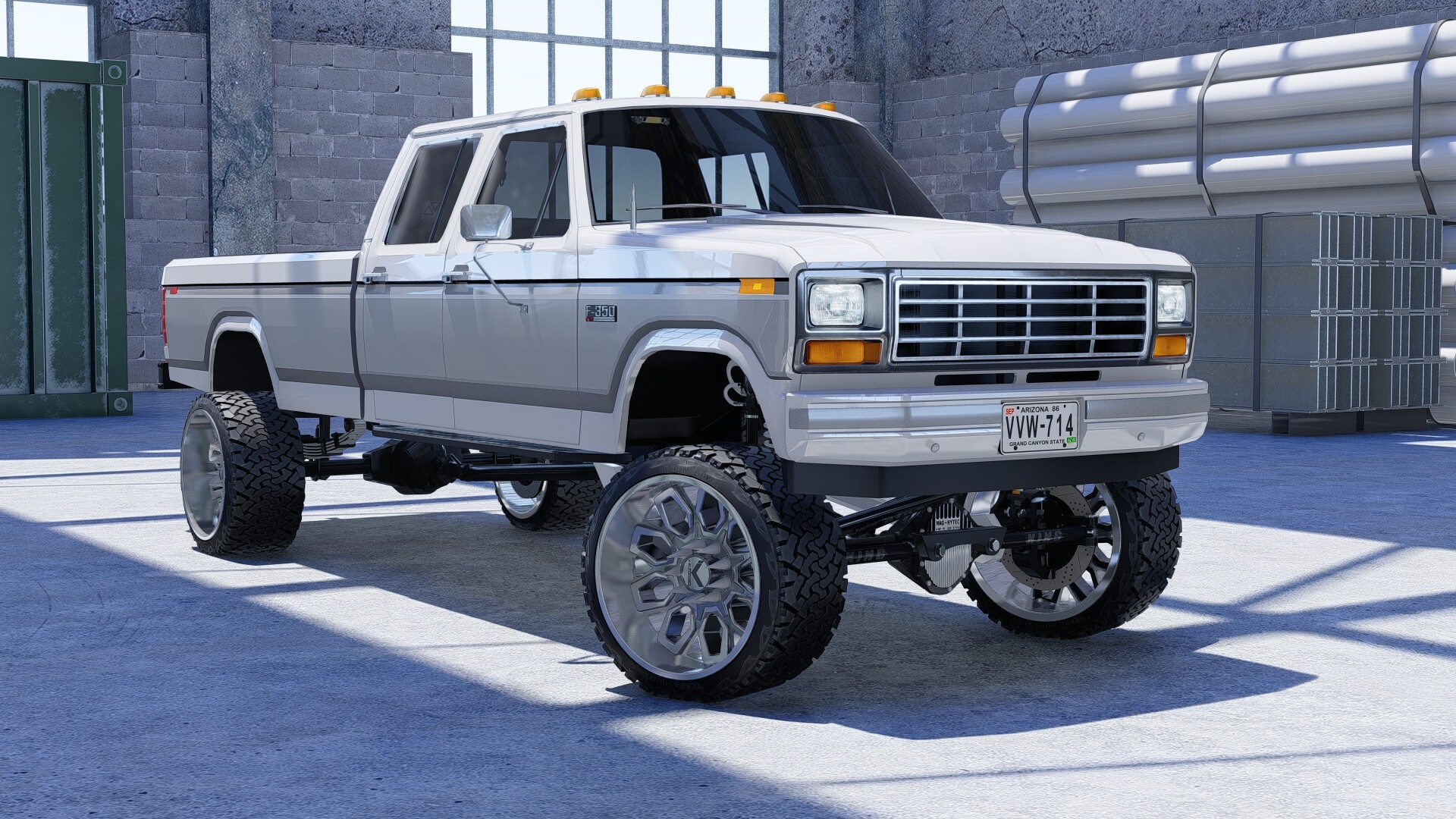 ArtStation - 1986 Ford F350 Crew Cab Bullnoze, image size:1920x1080