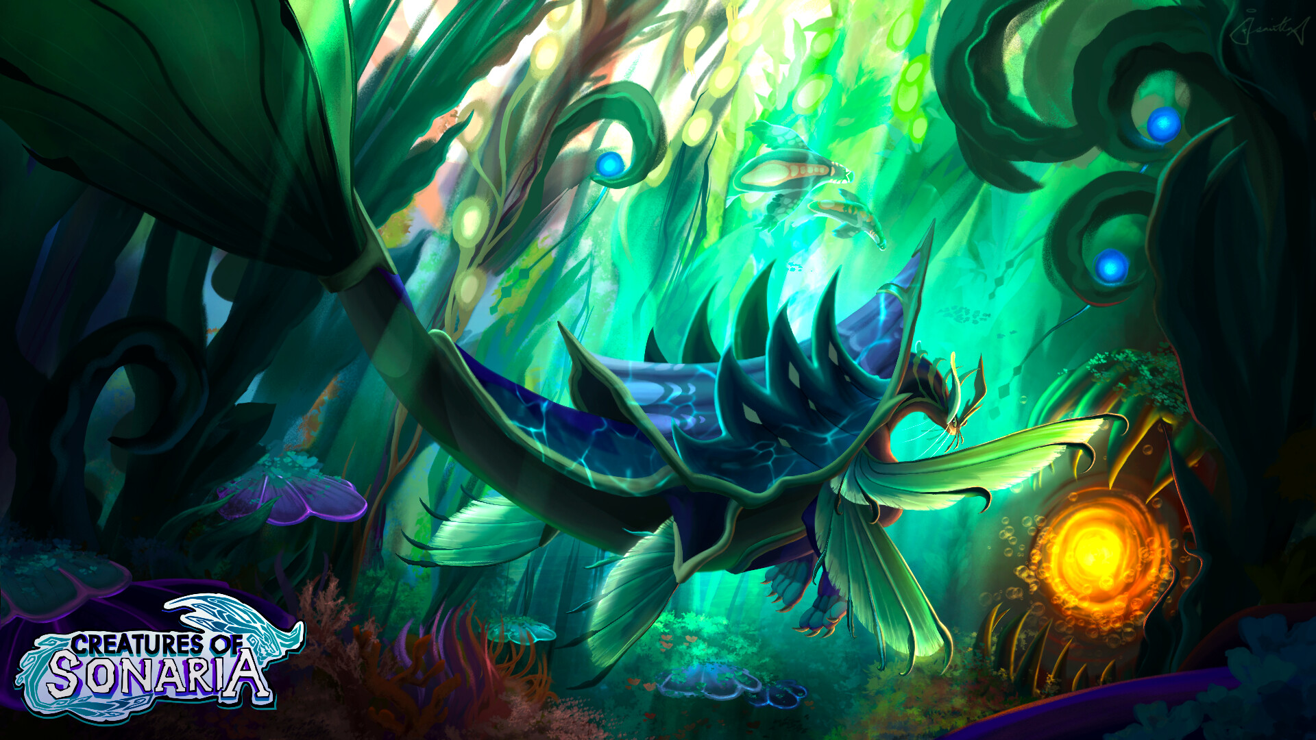 ArtStation - Creatures of Sonaria Thumbnail Illustration